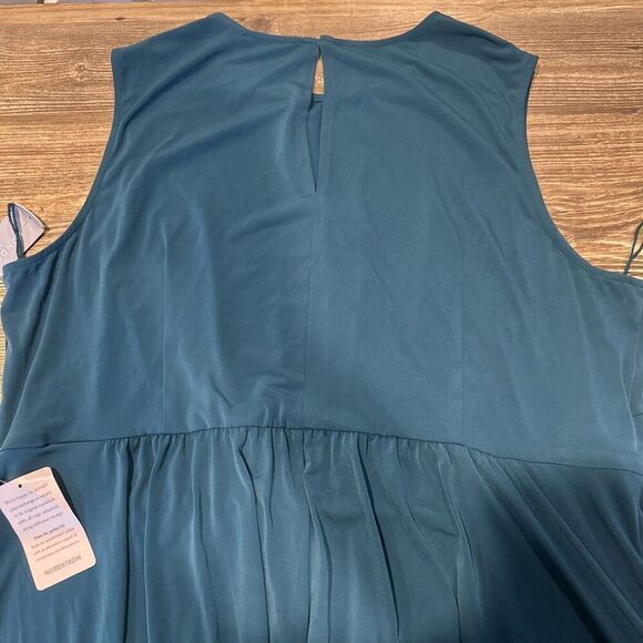 London Times Women’s Sleeveless Layered Teal Dress. Size 3XL. Maxi. NWT. J - Picture 8 of 8